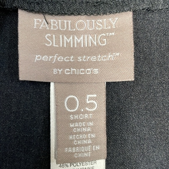 NWOT Fabulously Slimming Perfect Stretch By Chico’s Charcoal Pull On Pants 6P - Picture 11 of 16